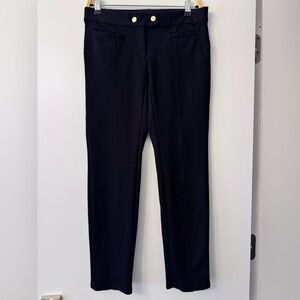 Alfani Woman’s Black Dress Pleated Pants With Gold Buttons Size 4